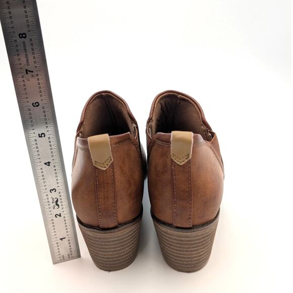 Dr. Scholl's Laurel Women's Ankle Boots Almond Toe Brown Size US8.5 EU39 - Picture 4 of 12